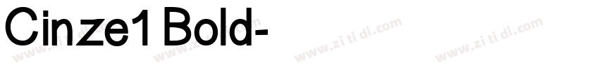 Cinze1 Bold字体转换